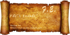 Fél Enikő névjegykártya